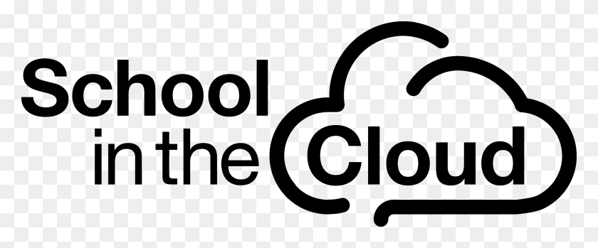 2827x1049 Hacemos Parte De Esta Revolucin School In The Cloud Logo, Symbol, Trademark, Text HD PNG Download