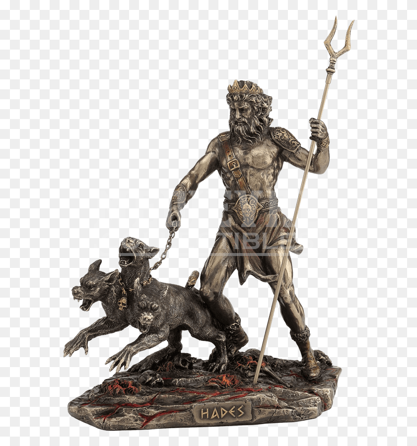 590x839 Descargar Png / Hades Y Cerberus, Estatua, Escultura Hd Png