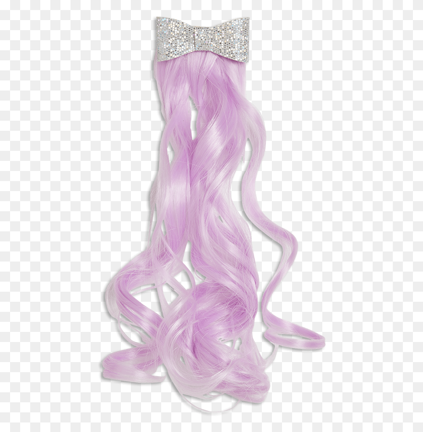 455x799 Hai Clip With Bow 599 Wig, Purple, Clothing, Apparel HD PNG Download