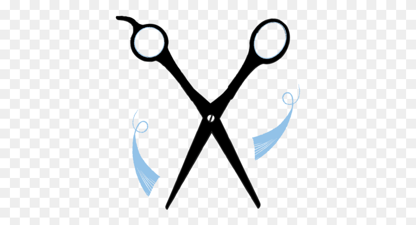 375x395 Hair Cutting Scissors First Haircut Clip Circle, Blade, Weapon, Weaponry HD PNG Download