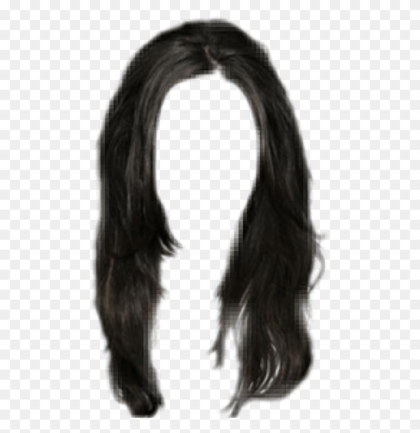 482x807 Hair Hairblack Black Wig Peruca Lace Lace Wig, Clothing, Apparel, Person HD PNG Download