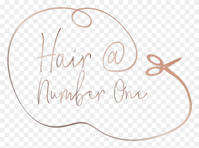 981x713 Hair Number One Hairdresser Islip Logo Handwriting, Text, Calligraphy, Label HD PNG Download