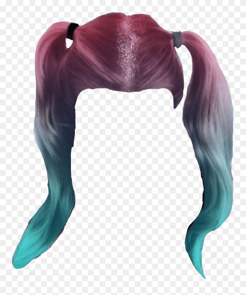 1024x1244 Hair Wig Weave Snatched Blue Pink Pigtails Freetoedit Lace Wig, Person, Human, Hip HD PNG Download