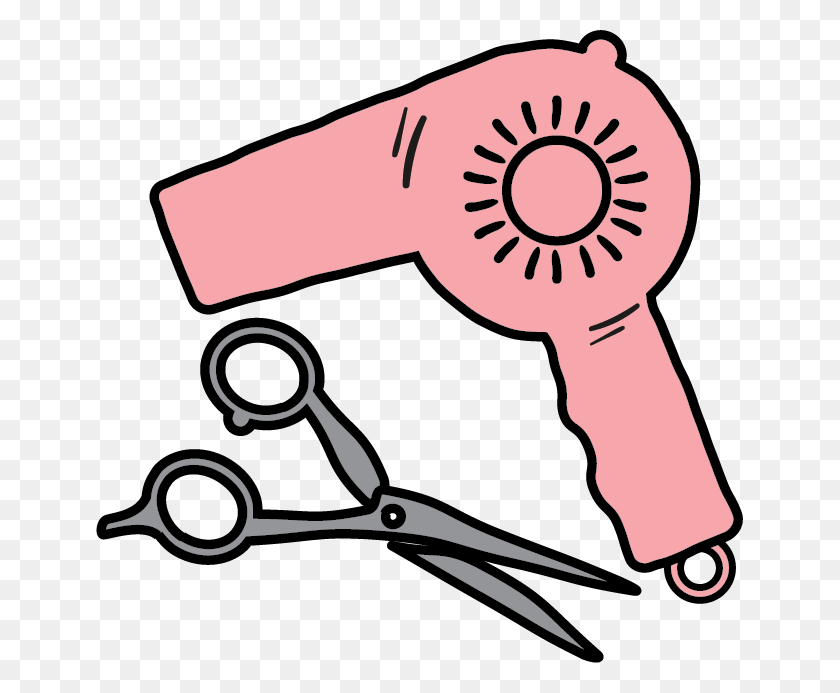 647x633 Hairdresser Icon Hair Dryer Clipart Beauty Salon Beauty School Clipart, Scissors, Blade, Weapon HD PNG Download