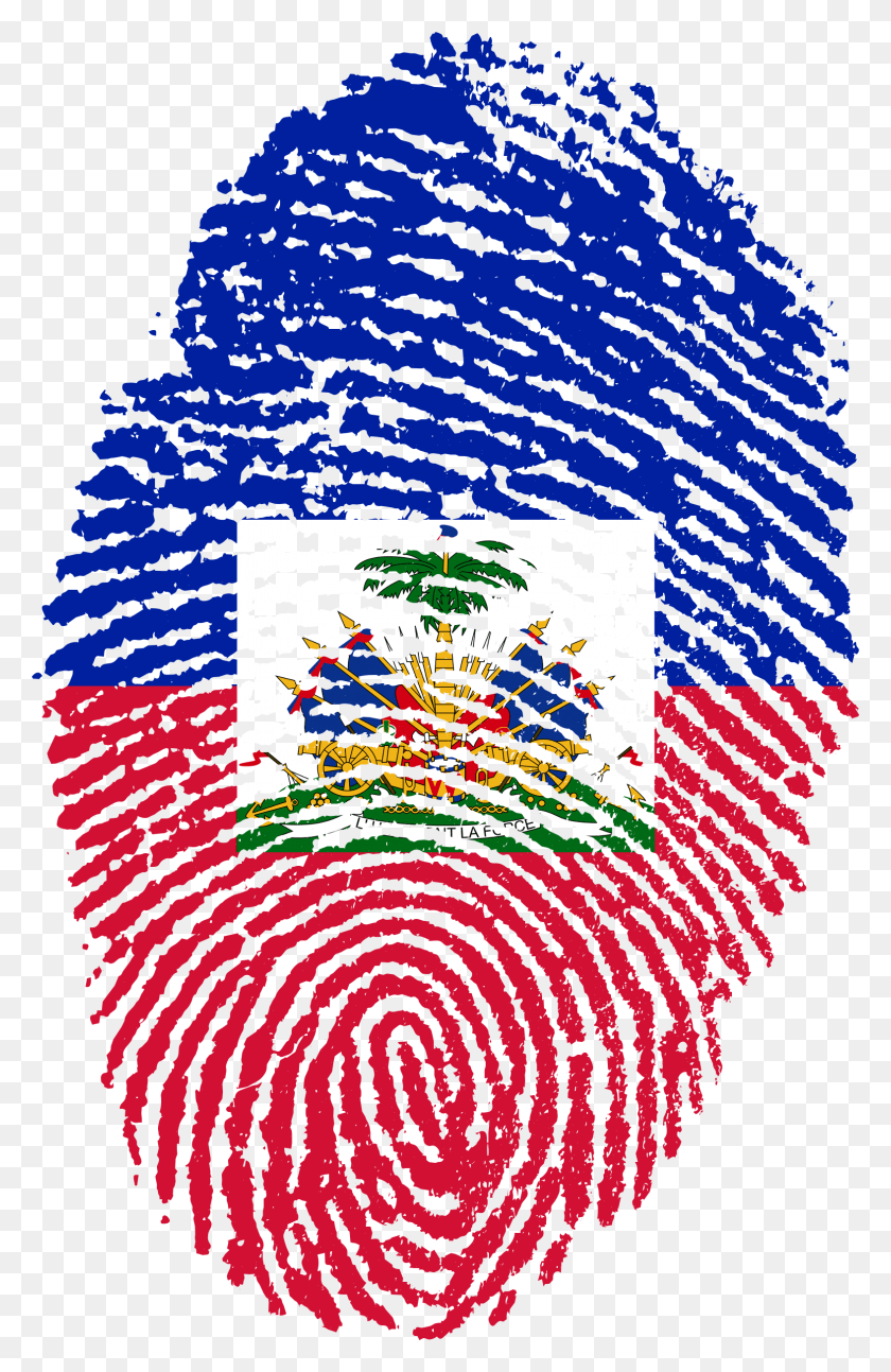 1573x2488 Haiti Flag Fingerprint Country Haitian Flag Fingerprint, Modern Art, Rug HD PNG Download