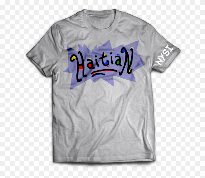 655x669 Haitian Rugrats Heather Grey Buffalo T Shirts, Clothing, Apparel, T-shirt HD PNG Download