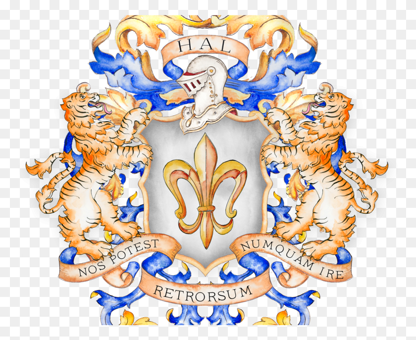 1167x939 Hal Family Crest Tiger Coat Of Arms, Symbol, Emblem HD PNG Download