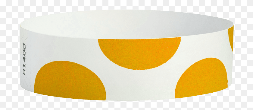 714x308 Half Circle Neon Orange 34 Tyvek Wristbands Lampshade, Label, Text, Tape HD PNG Download
