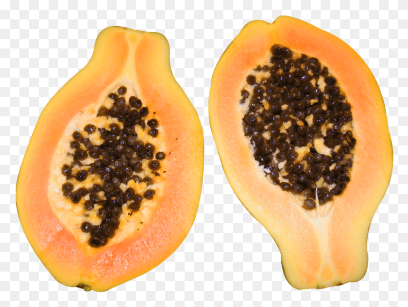 820x603 Half Cut Papaya Images Background Papaya, Plant, Fruit, Food HD PNG Download