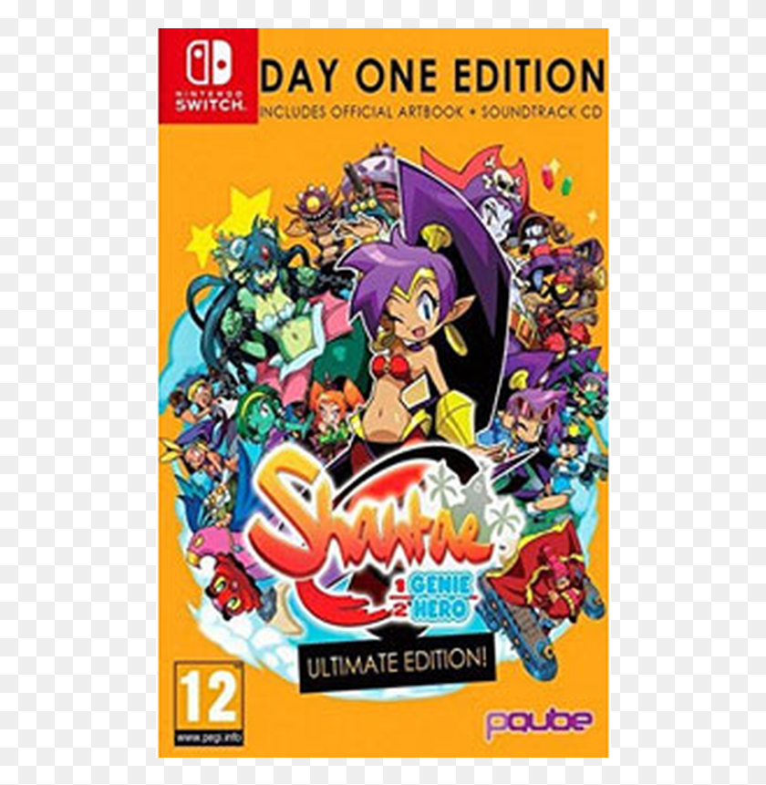 500x801 Descargar Png Half Genie Hero Ult Shantae, Half Genie Hero Switch, Etiqueta, Texto Hd Png