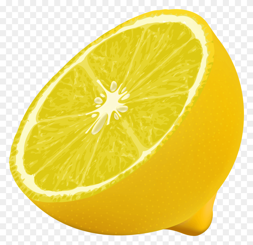 7871x7594 Half Lemon Clipart Image HD PNG Download
