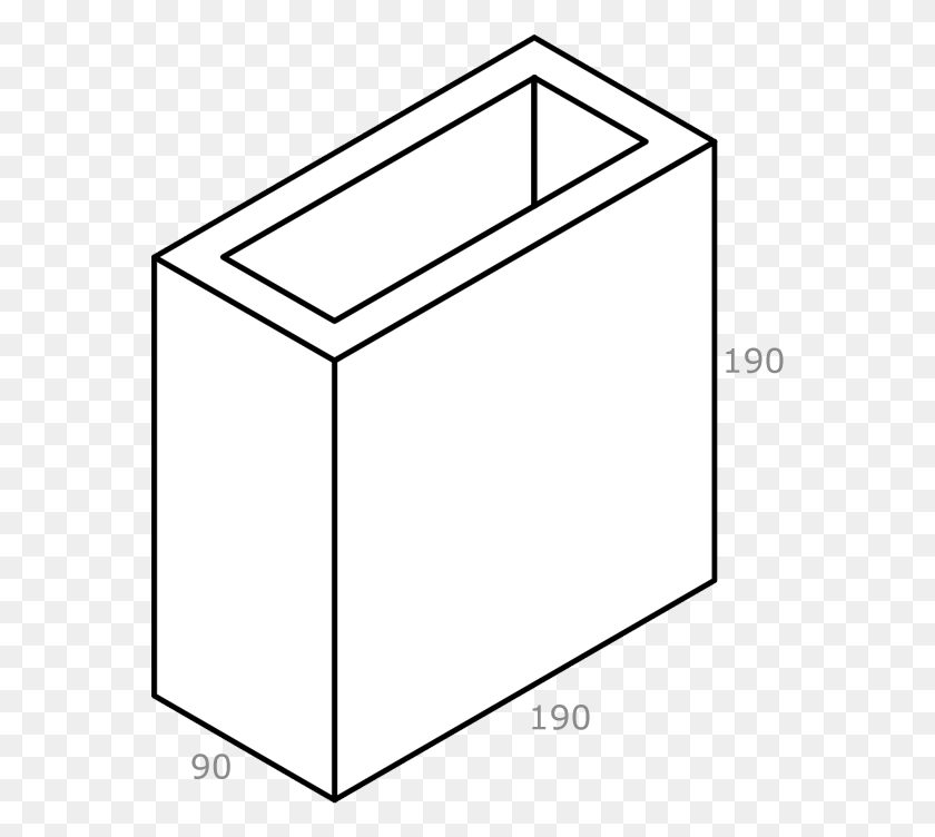 569x692 Half Length Hollow Cored Accessory Block For A Vector Graphics, Paper, Box, Cylinder Descargar Hd Png