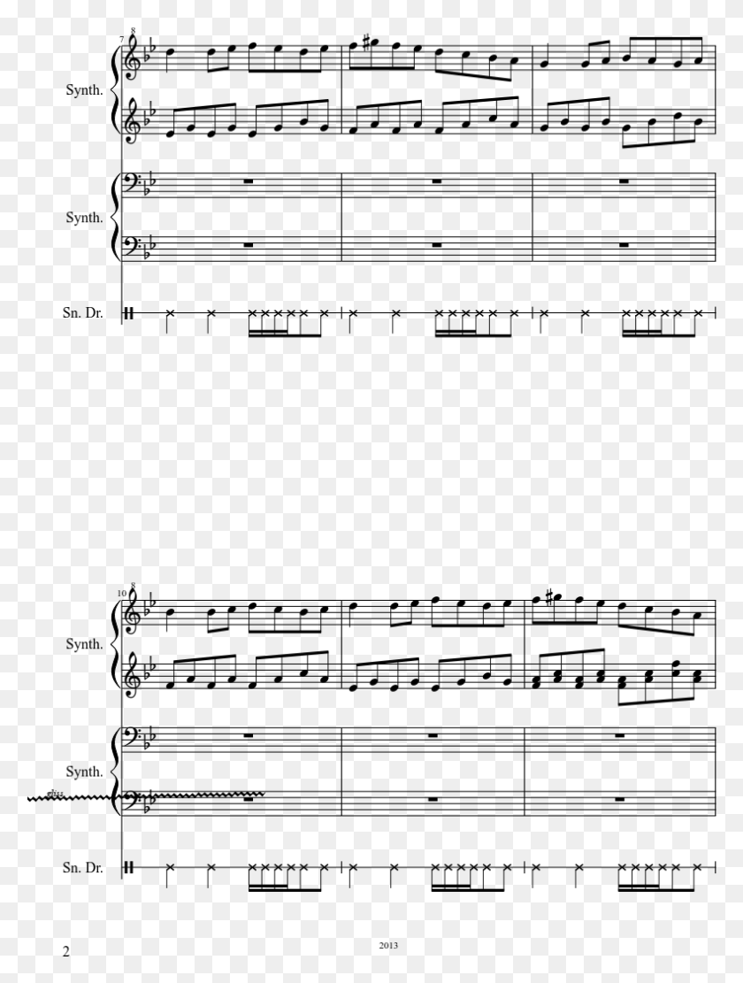 789x1064 Half Life 3 Confirmed Boss Theme Sheet Music Composed All Night Big Boi Partition Piano, Gray, World Of Warcraft HD PNG Download