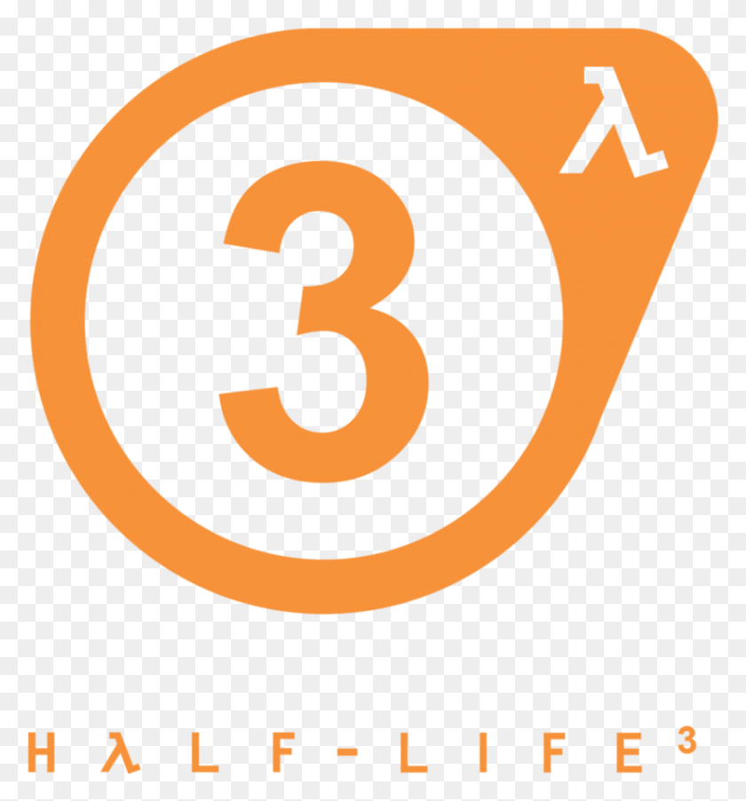 830x897 Half Life Clipart Half Life 3, Número, Símbolo, Texto Hd Png