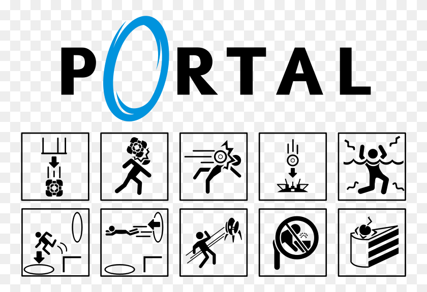759x515 Half Life Portal Is Now Free Portal Logos, Logo, Symbol, Trademark HD PNG Download