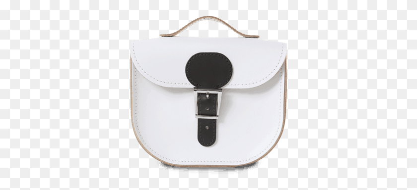 319x324 Half Pint Leather Cross Body Bag White Black Handbag, Accessories, Accessory, Purse HD PNG Download