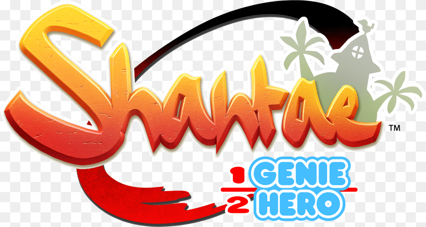 Half Shantae Half Genie Hero Logo Clipart PNG