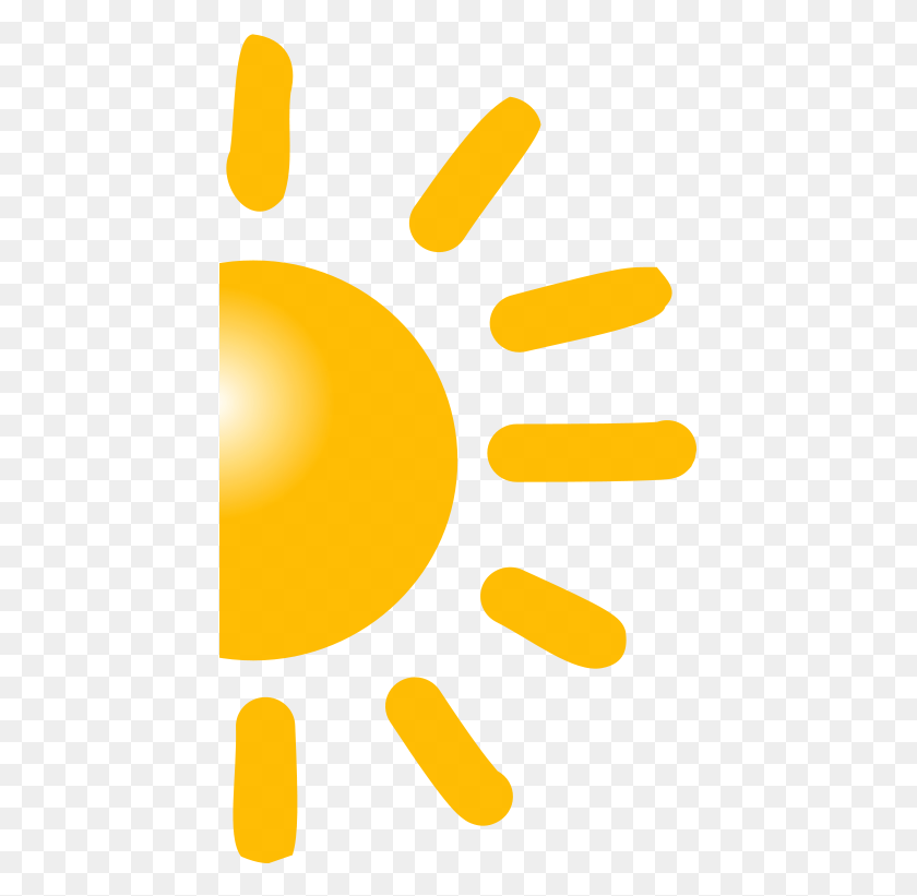 439x761 Half Sun Clipart, Outdoors, Nature, Sky HD PNG Download