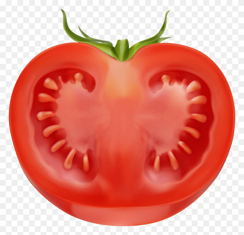 4935x4750 La Mitad De Tomate Png / Medio Tomate Png