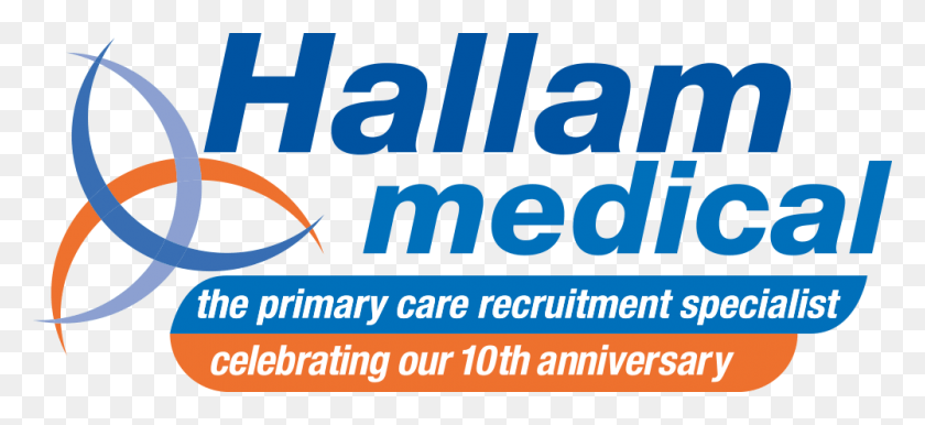1000x419 Логотип 10-Летия Hallam Medical, Слово, Текст, Алфавит Hd Png Скачать
