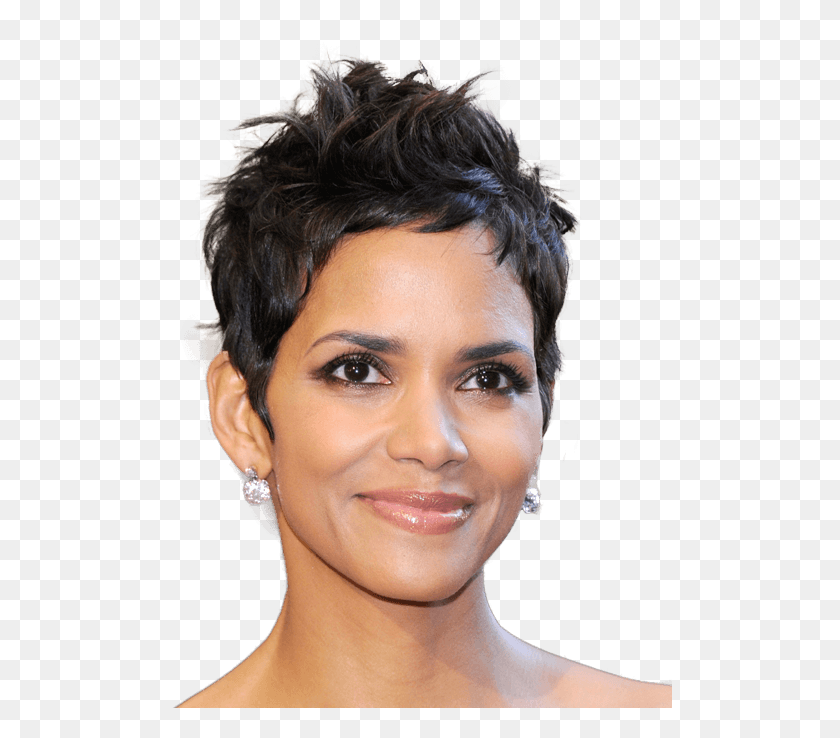 504x678 Halle Berry Halle Berry Hair, Face, Person, Human HD PNG Download
