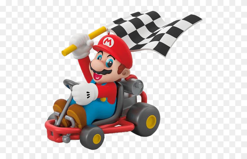 539x480 Hallmark Ornament Mario Kart Mario Front Mario Kart Keepsake, Kart, Vehicle, Transportation HD PNG Download