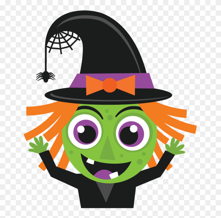 768x768 Halloween 3 Witch Cartoon Cute Halloween, Graphics, Helmet HD PNG Download