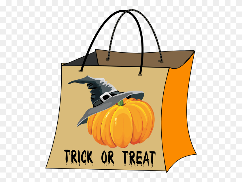 528x573 Halloween Bag Clip Art Trick Or Treat Bag Clipart, Bird, Animal, Shopping Bag HD PNG Download