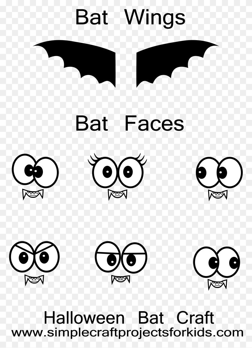 2084x2944 Descargar Png / Halloween Bat Craft Ilustración, Stencil, Símbolo, Texto Hd Png