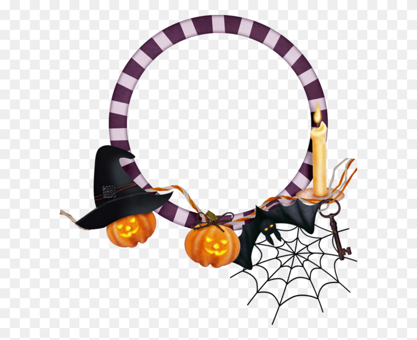 600x624 Halloween Border Vector Free Background Image Halloween Frames, Accessories, Accessory, Jewelry HD PNG Download