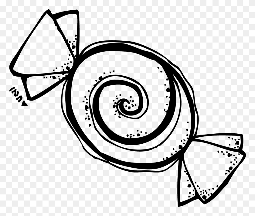 1200x1002 Halloween Candy Jpg Freeuse Black And White Candy Black And White, Spiral, Coil, Snail HD PNG Download