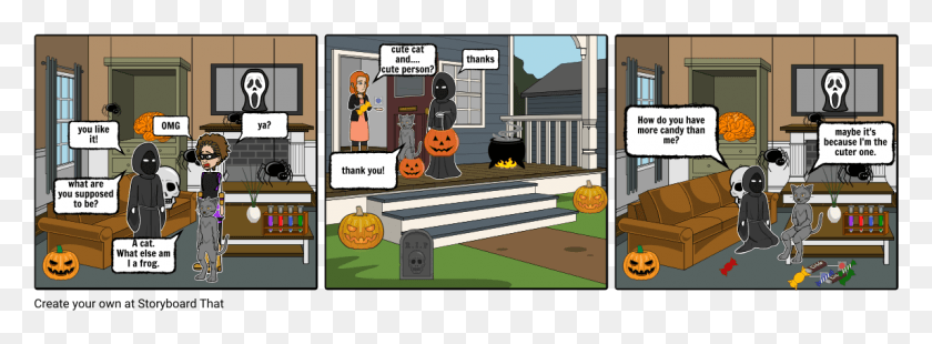 1145x368 Halloween Cartoon, Housing, Building, Book HD PNG Download