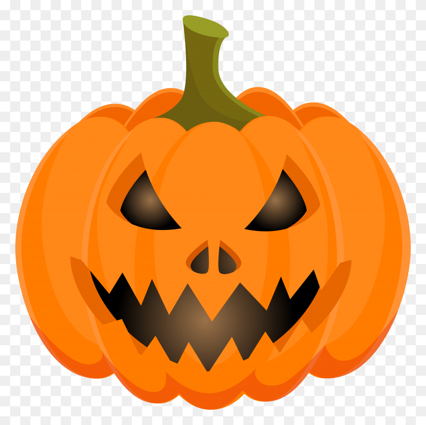 7925x7902 Halloween Clipart Pumpkin Clipart Jack O, Plant, Vegetable, Food HD PNG Download
