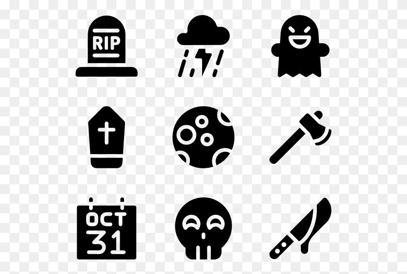 529x505 Halloween Crime Icons, Gray, World Of Warcraft HD PNG Download