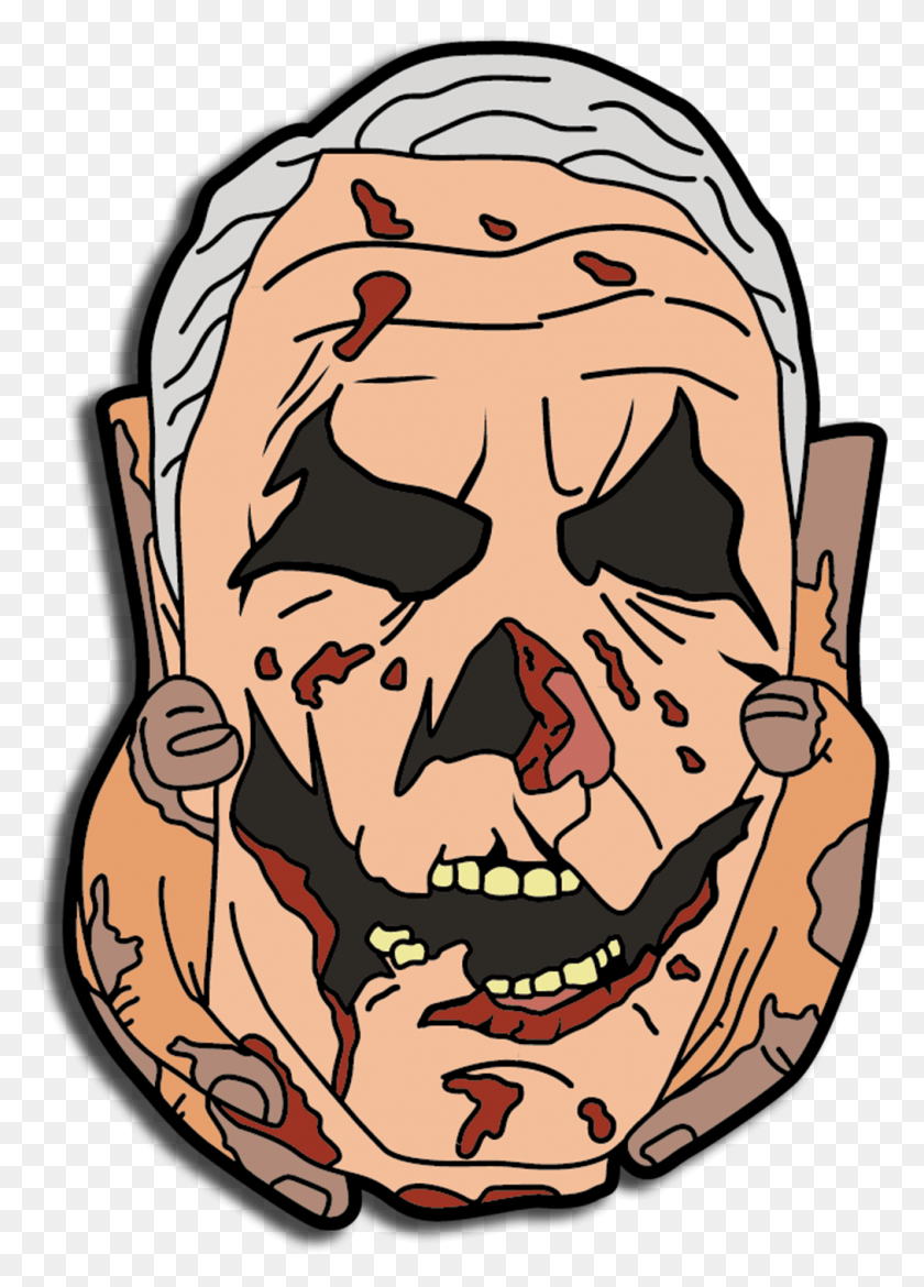 1012x1441 Halloween Enamel Pin Pin Horror, Skin, Face, Doodle HD PNG Download