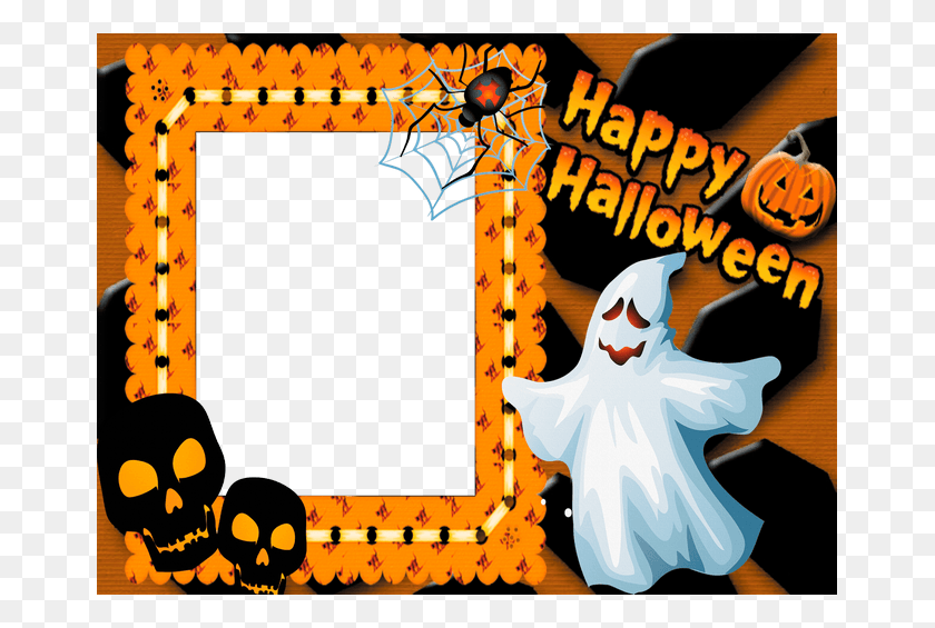 665x505 Halloween Facebook Profile Picture Frame Photo Frames Happy Halloween Photo Frame, Text, Alphabet HD PNG Download
