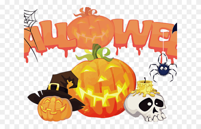 640x480 Halloween Free Clip Art, Poster, Advertisement, Pumpkin HD PNG Download