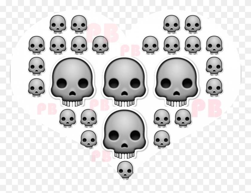993x748 Halloween Funny Gift Skull Shape Pillow Emoji Decorations Cartao Visita Para Bordados, Giant Panda, Bear, Wildlife Hd Png
