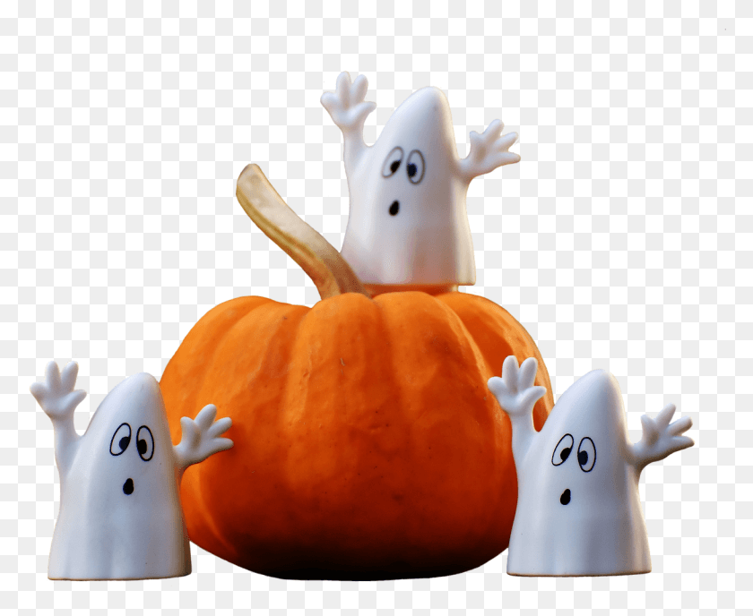 1219x982 Halloween Ghosts Pumpkin Happy Halloween Ghost More New Halloween Clipart With Only Transparent Backgrounds, Plant, Vegetable, Food HD PNG Download