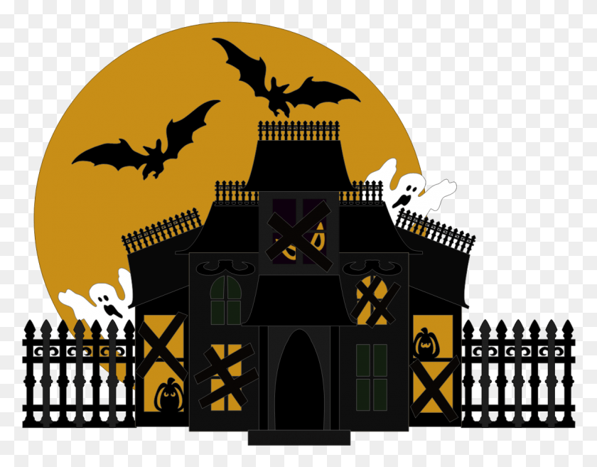 1152x882 Halloween House Transparent Picture Halloween House, Poster, Advertisement, Dragon HD PNG Download