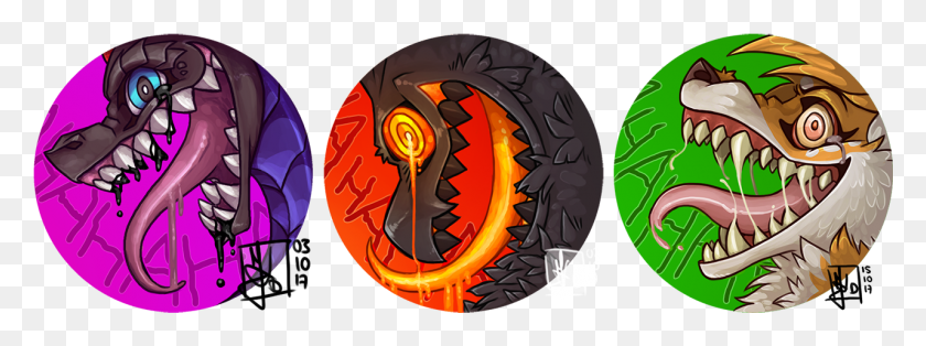 1281x418 Halloween Icons Graphic Design, Dragon, Pattern, Ornament HD PNG Download