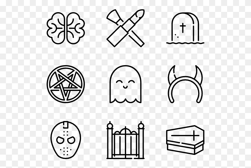 529x505 Halloween Line Craft Design Vector Icon, Gray, World Of Warcraft HD PNG Download
