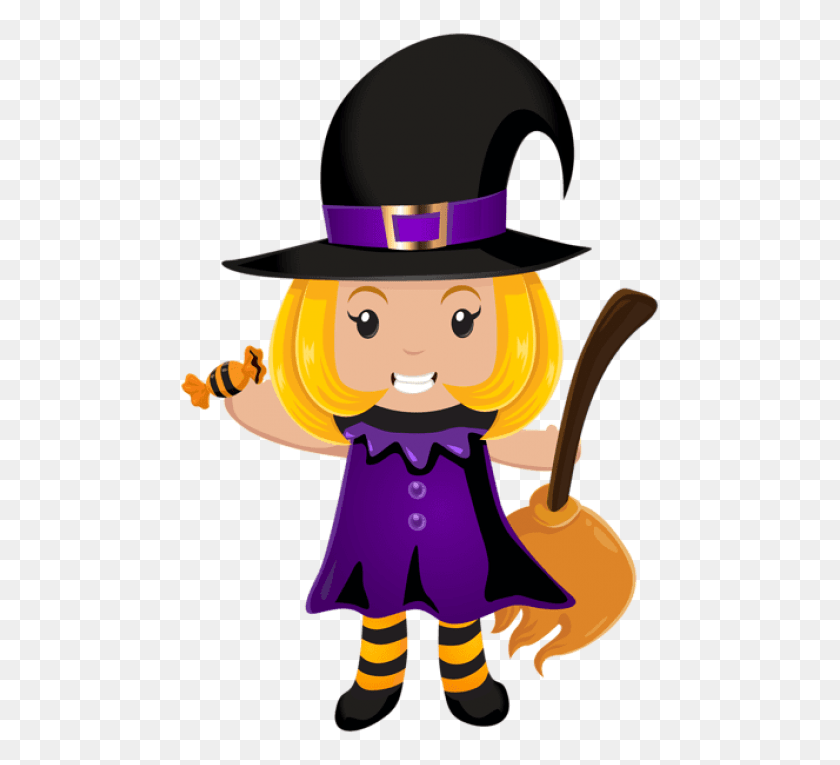 481x705 Halloween Little Witch Images Background Little Witch Clip Art, Toy, Clothing, Apparel HD PNG Download