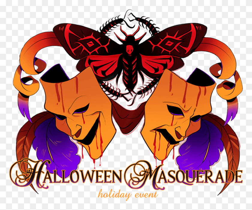 880x725 Halloween Masquerade Event By Godsglaow Hair Salon, Person, Human, Graphics HD PNG Download