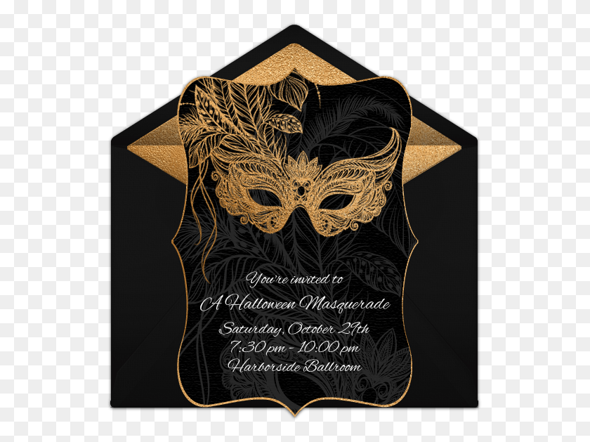 535x569 Halloween Masquerade Online Invitation Masquerade Ball, Clothing, Apparel, Crowd HD PNG Download