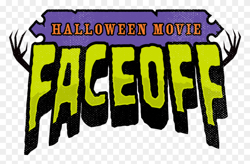 1047x660 Descargar Png / Halloween Movie Faceoff Graphics, Texto, Word, Número Hd Png