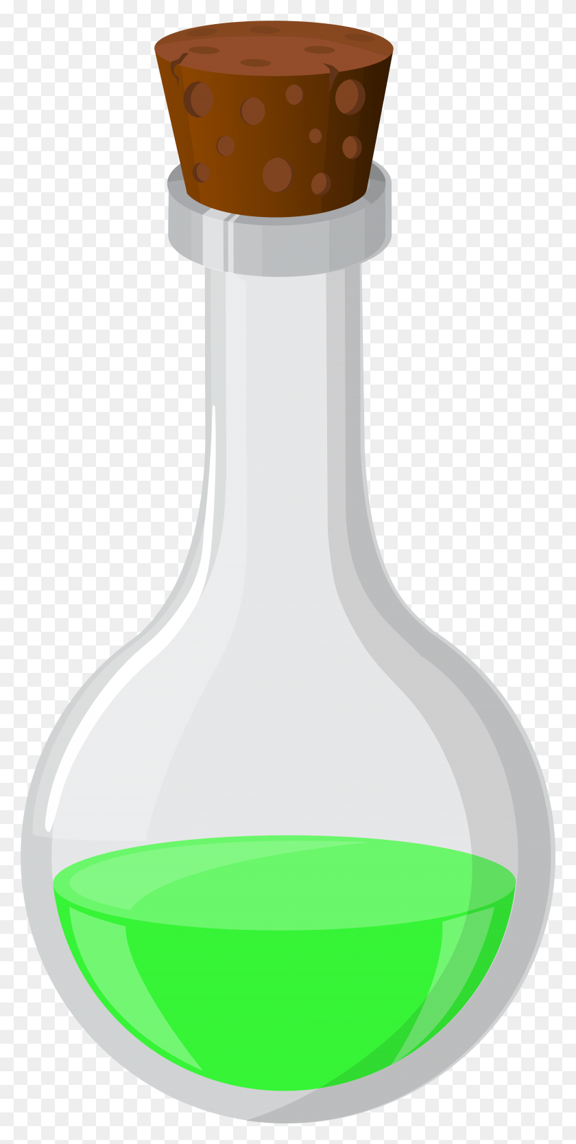 3849x7925 Halloween Potion Green Clip Art Image Glass Bottle, Vase, Jar, Pottery HD PNG Download