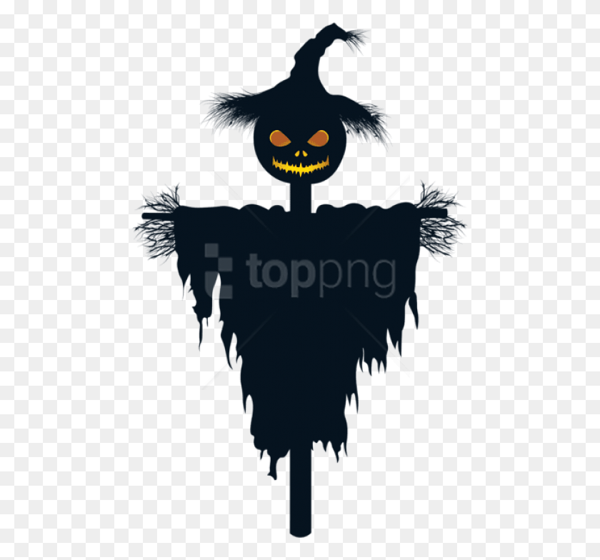 473x724 Halloween Pumpkin Scarecrow Images Background Halloween Scarecrow Clip Art, Symbol, Poster, Advertisement HD PNG Download