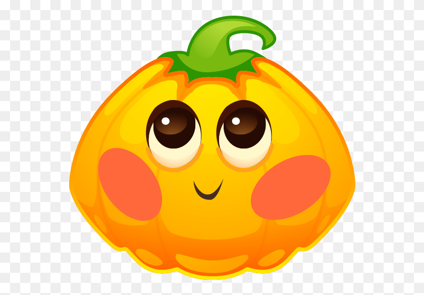 568x524 Descargar Png Calabazas De Halloween Emoji Mensajes Etiqueta 2 Calabaza, Planta, Vegetal, Comida Hd Png