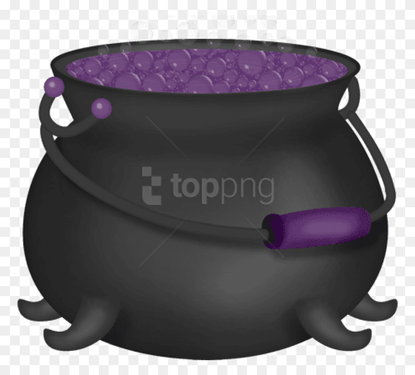 772x700 Хэллоуин Фиолетовый Котел Ведьмы Изображения Котел Ведьмы, Чаша, Шлем, Одежда Hd Png Скачать